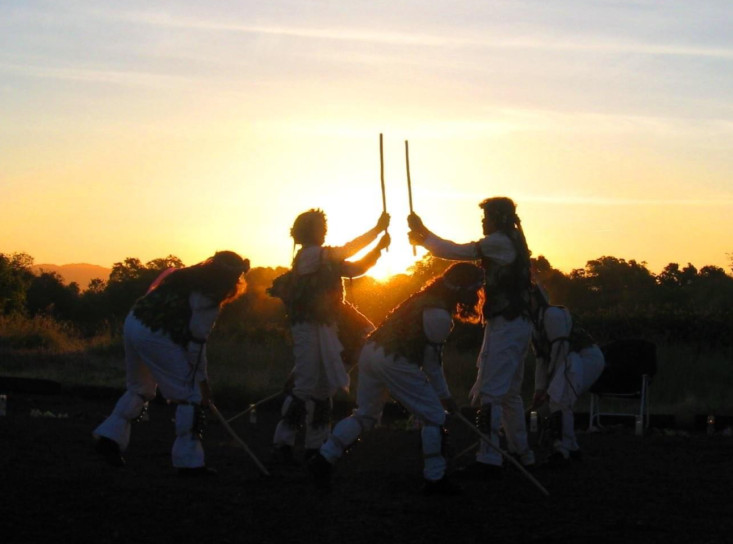 morris dancing at sun up