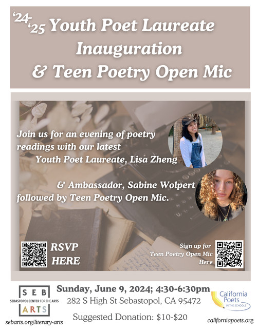 '24-'25 Youth Poet Laureate Inauguration & Teen Poetry Open Mic